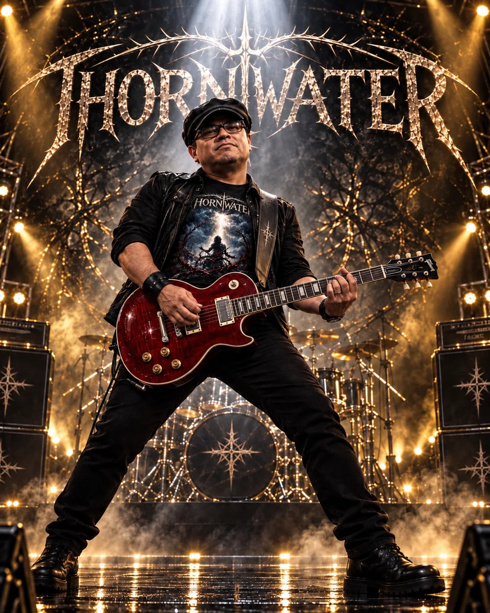 Willie Wolf performing with THORNWATER