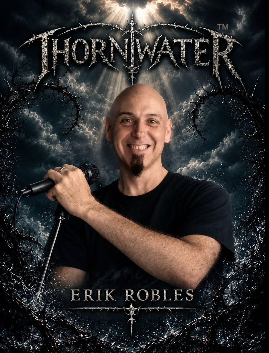 Erik Robles, lead vocalist of THORNWATER